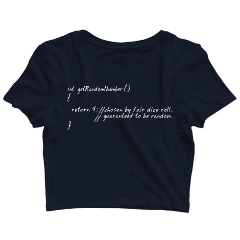Coding Nerd Engineering SELF REFERENTIAL Custom Printed Graphic Design Crop Top T-Shirt for Women